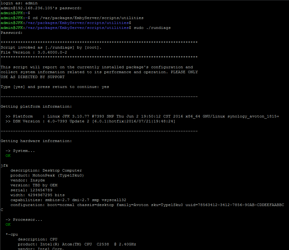 Synology : How to Run Diagnostics