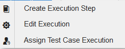 Execution Menu